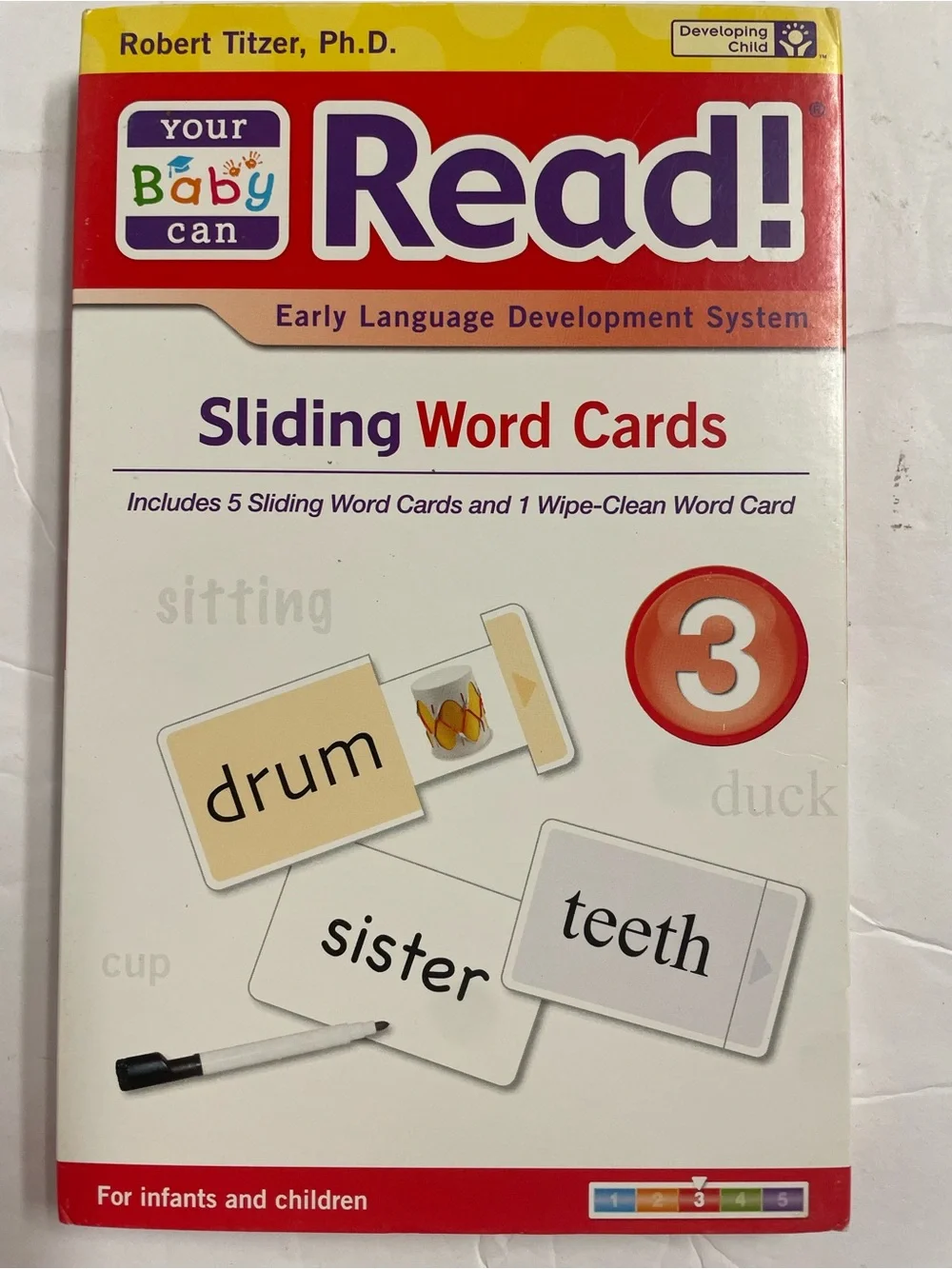 Your Baby Can Read! Sliding Word Cards - Volume 3